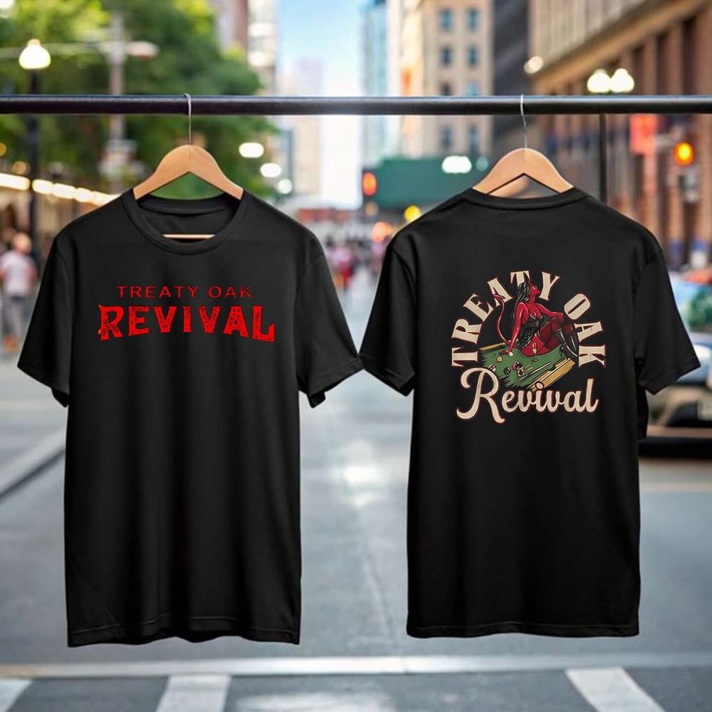 

Treaty Oak Revival T-Shirt, Unique Album Cover With Pool Balls, Gifts Music Fans 4XL