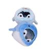 12cm Pinguin Plüschtier Cross-Dressing Süler Robbe Wal Delfin 2-in-1 Puppe Plüschtiere Dekoration Weiche Puppe Schlüsselanhänger Tasche Hängend