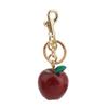 Stylish Apples Keychain Car Accessory Sophisticated Handbag Embellishment Alloy Texture Present for Fashion Enthusiasts