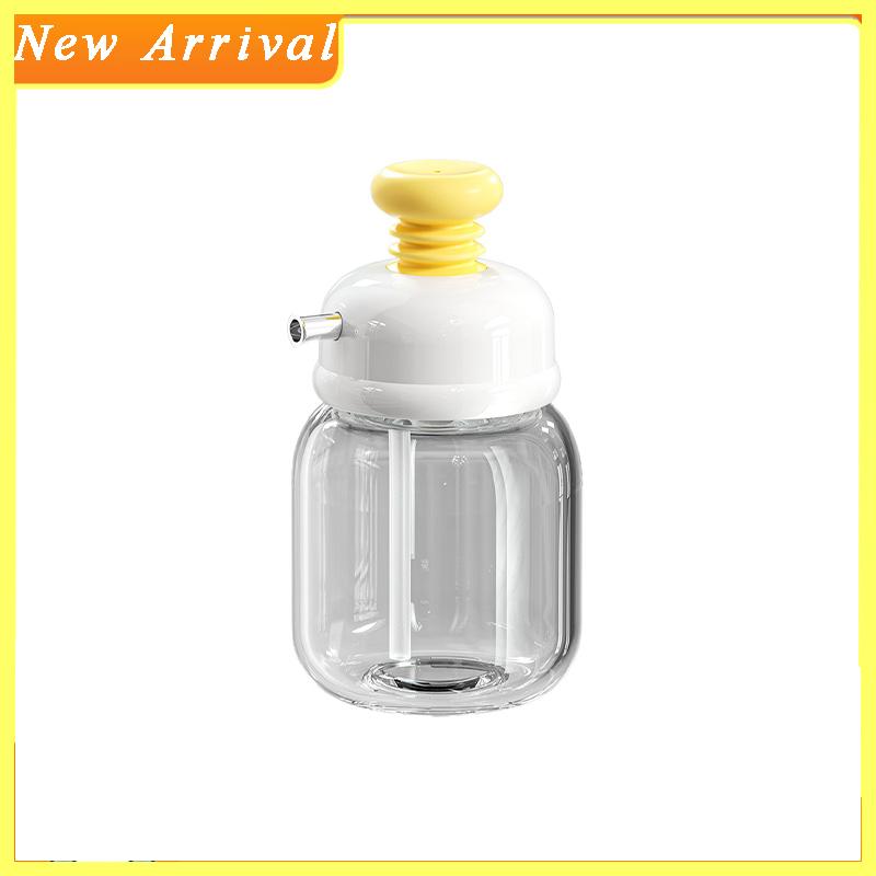 Glass Oil Squeeze Bottle Portion Control Seasoning Tool Soy Sauce Vinegar Dispensers Lemon Juice Pouring Jar for Kitchen Gadgets