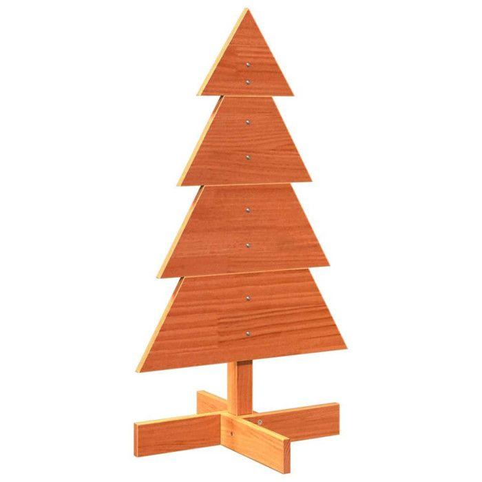 VidaXL Wooden Christmas Tree for Decoration 80 Cm Solid Pine Wood, Wooden Christmas Tree Decoration, Christmas Tree In 858185