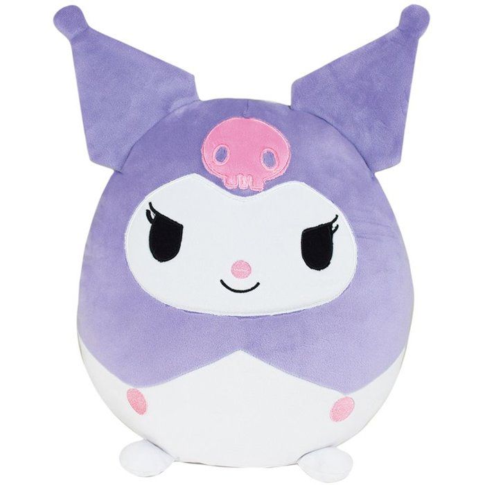 Peluche Kawai Kuromi coussin - JEMINI - HELLO KITTY - 27 cm - Doux et moelleux
