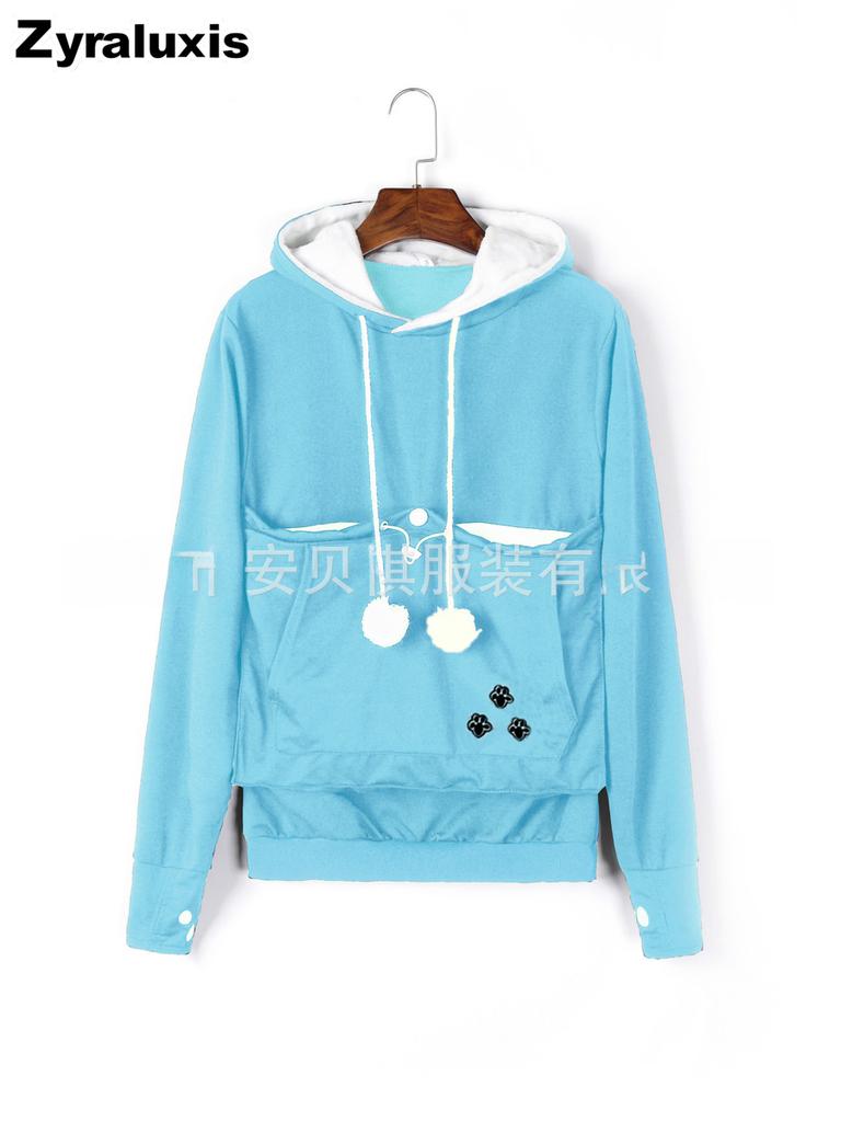 Women's Oversized Pockets Hoodie with Long Sleeve and Warm Sherpa Lining for Fall Winter Daily Wear