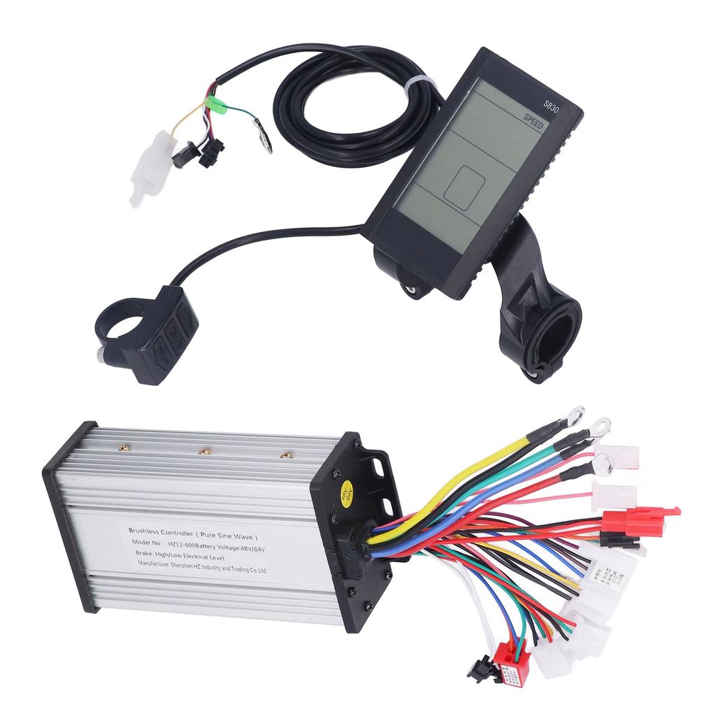 48V 64V 600W Sine Wave Controller S830 LCD Panel Set Brushless Motor Controller for Electric Scooter
