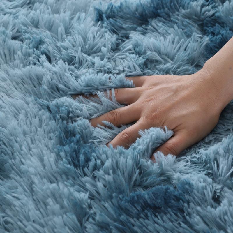 Heimdekorationsteppich, Hochflorteppich, rutschfeste Bodenunterlage, hohe Rückfederung, für Wohnzimmer, Arbeitszimmer, Nachttisch, Schlafzimmer, Badezimmer, Badematte