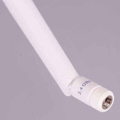 1 szt. 2,4 Ghz biała antena Wi-Fi 5 Dbi antena Rp Sma męski złącze 2,4 G antena
