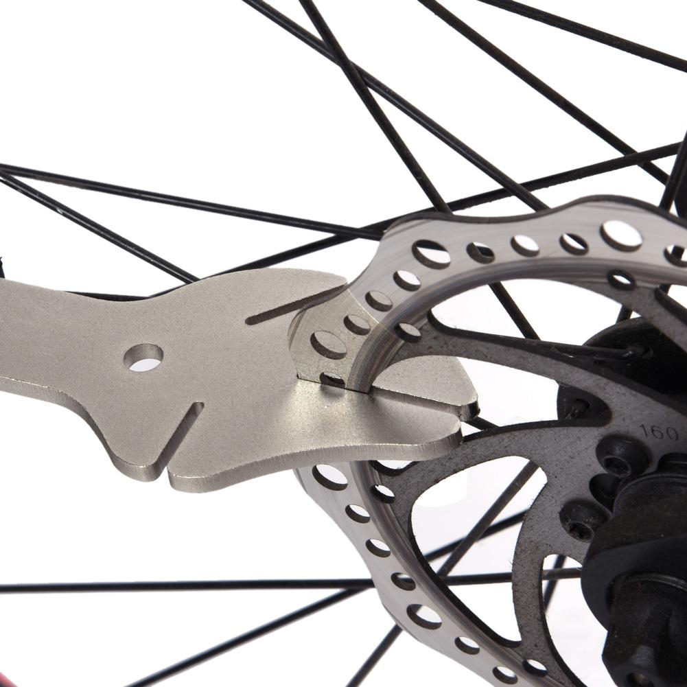 Stainless Steel Bicycle Brake Disc Rotor Truing Tool With Anti Slip Rubber Handle