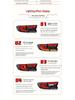 Eagle Eye LED Taillight Assembly for 2018-2022 Accord with Flowing Turn Signal & Daytime Running Light