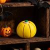 Travel Stress Reliever Halloween Pumpkin Squeeze Ball, Fruit Shaped Clicker Fidget Toy for Anxiety Relief, Cute Soft Decompression Kids Adults, Party