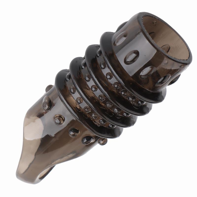 Silicone Penile Sleeve Ribbed Stimulation Waist Circumference Enhancer Delays Ejaculation In Men's Penile Sleeves