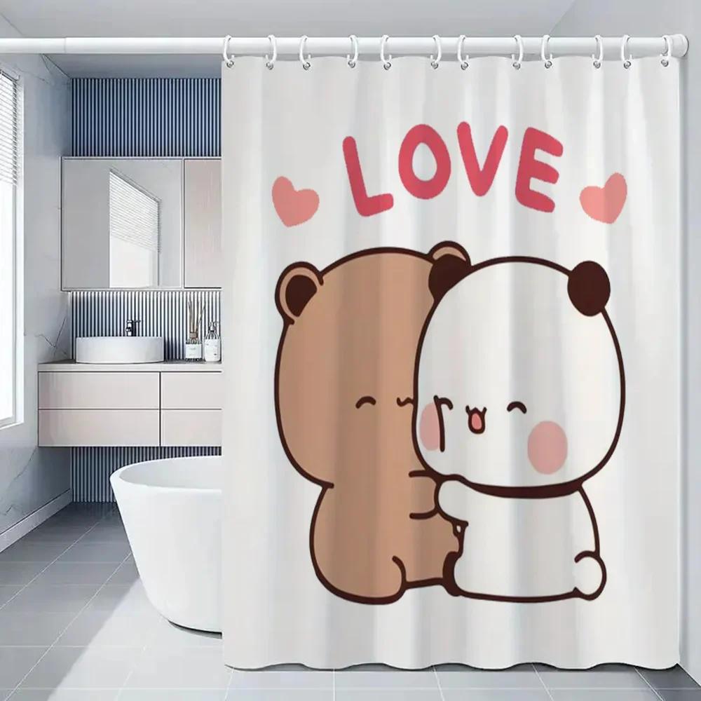 1pc BUBU DUDU Bathroom Curtains Bath Curtain Folding Partition Shower Accessories Bedrooms Luxury European Polyester Fabric