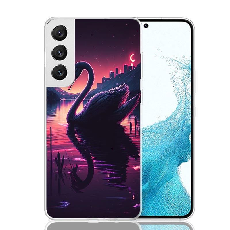 Black Swan Noble Phone Case For Samsung Galaxy S26 S25 Edge S24 S23 FE S22 Ultra S21 Plus S20 + Fundas Cover Coque Galaxy S25 S2