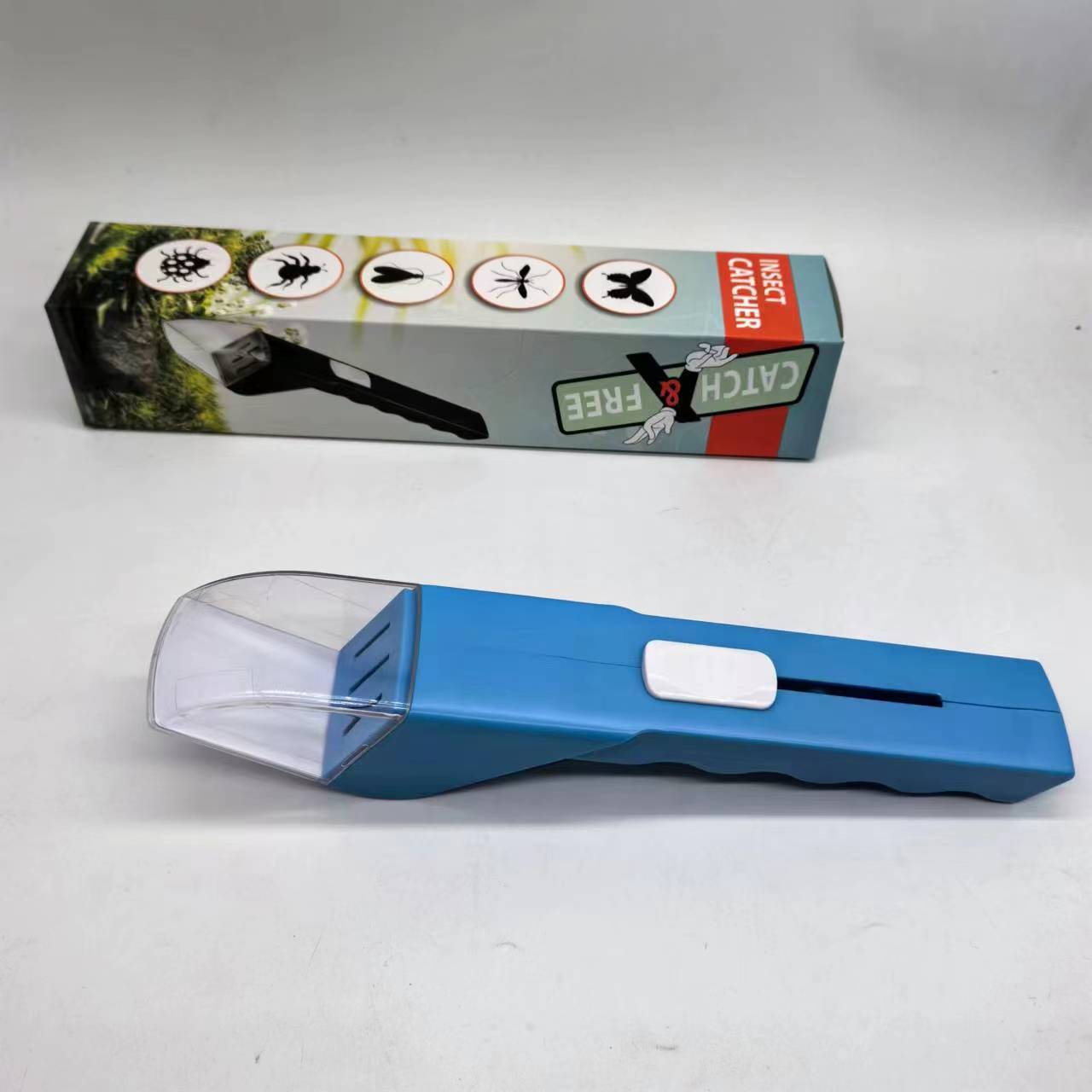 Insect Catcher for Efficient Spider, Bee, and Insect Trapping at Home Handheld синий