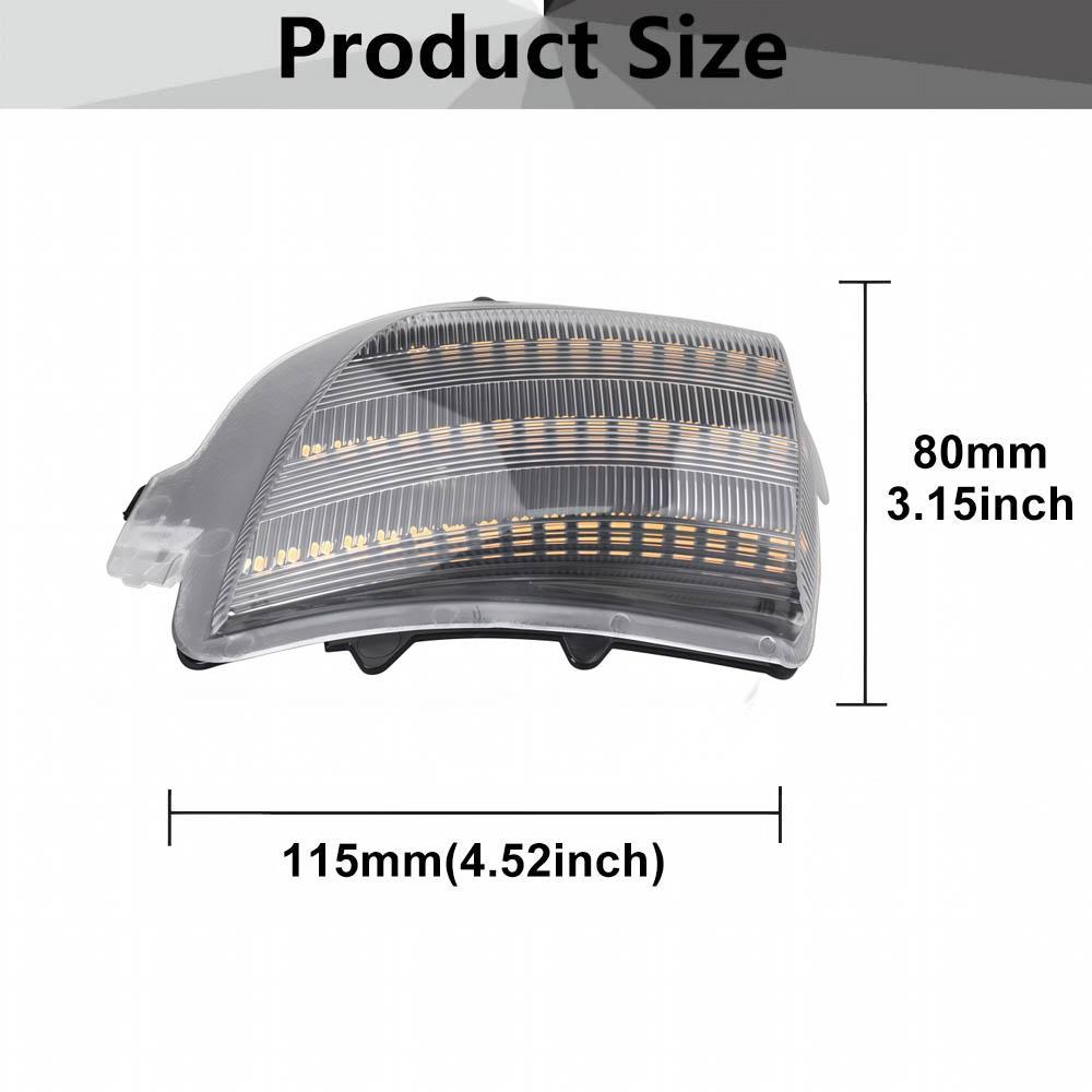 2pcs LED Side Rearview Mirror Indicator Blinker Repeater Dynamic Turn Signal Light For Volvo XC70 III 2008-2016 XC90 Facelift 20
