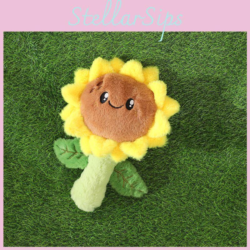 Sunflower Plush Cartoon Toys Children Soft Fill Doll Decorations Gift Holiday