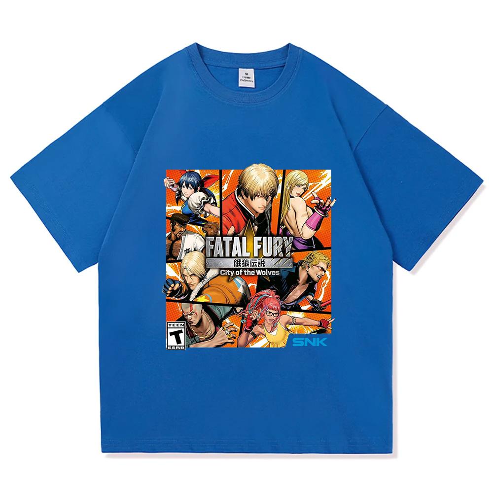 Game FATAL FURY Graphic T-shirt Cotton Short Sleeve Loose Male Tshirts Unisex Streetwear Casual Summer O-neck Men T Shirt Print