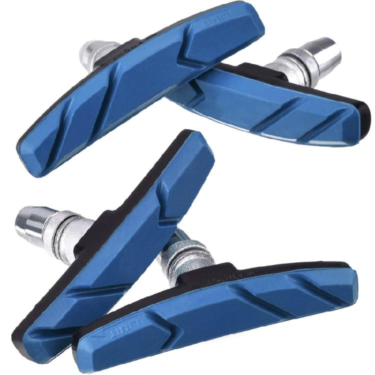 4Pcs Road Bikes Brake Pad Mountain Bicycles V Brake Block Shoe Easy to Use