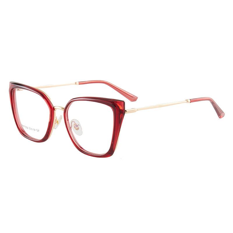 54730 Cat Eye Glasses Optical Myopia Frame Spectacle Frames Women Anti Blue Light Eyeglasses Computer Eyewear Prescription