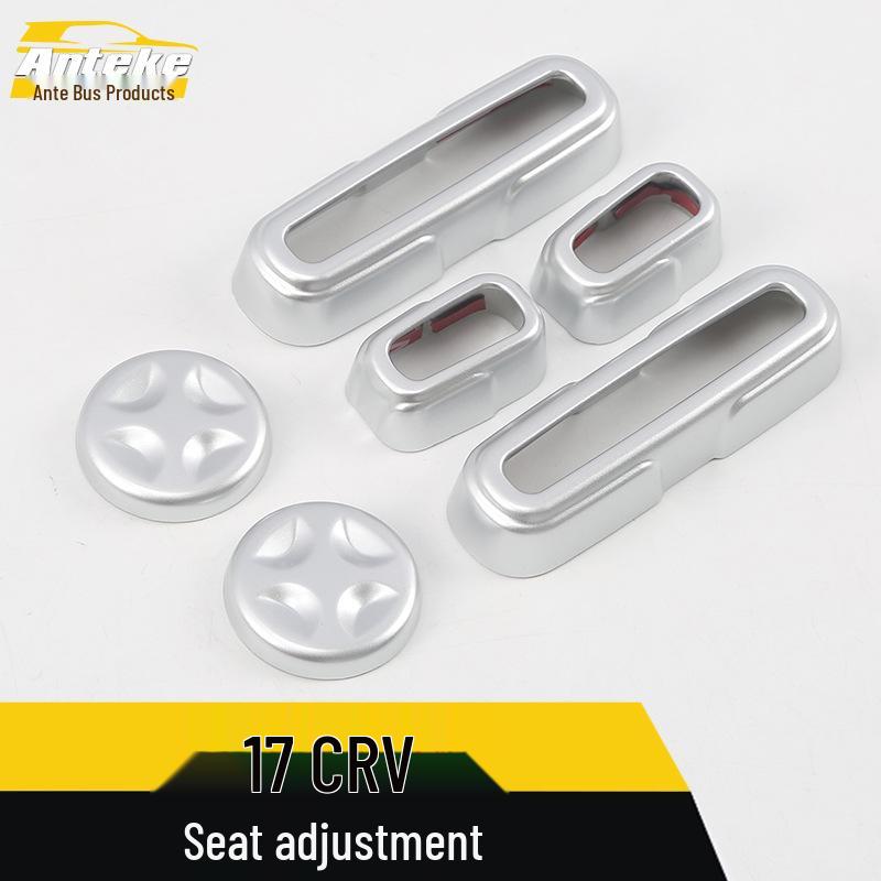 17 CRV Sätesjustering Dekorativ Ram & Bakre Kontrollbrytarkåpa