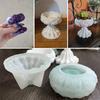 1set Flower Shaped Silicone Mold for Jewelry Storage and Plaster Crafting