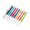 1Pc Crochet Hooks Hand Knitted Crochet Colorful Rubber Handle Knitting Ergonomics Handle Diy  Jewelry Making Crochet