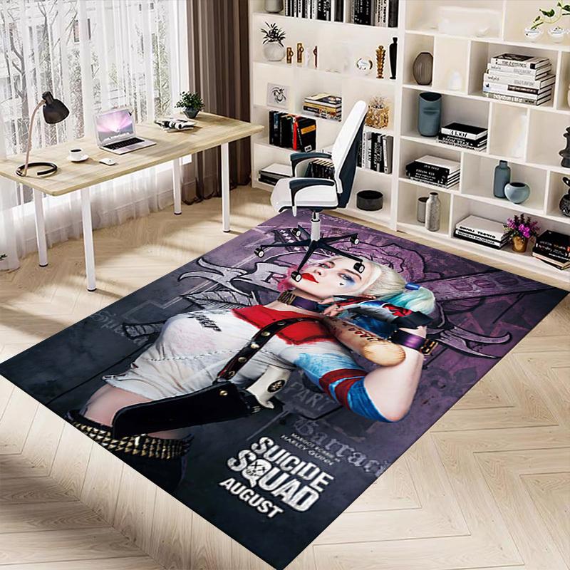 1PC Suicide Squad Margot Robbie Extra Large Non-Slip Floor carpet, Office, family, bedroom, Studio - Large Area Rug Indoor Rugs1172A