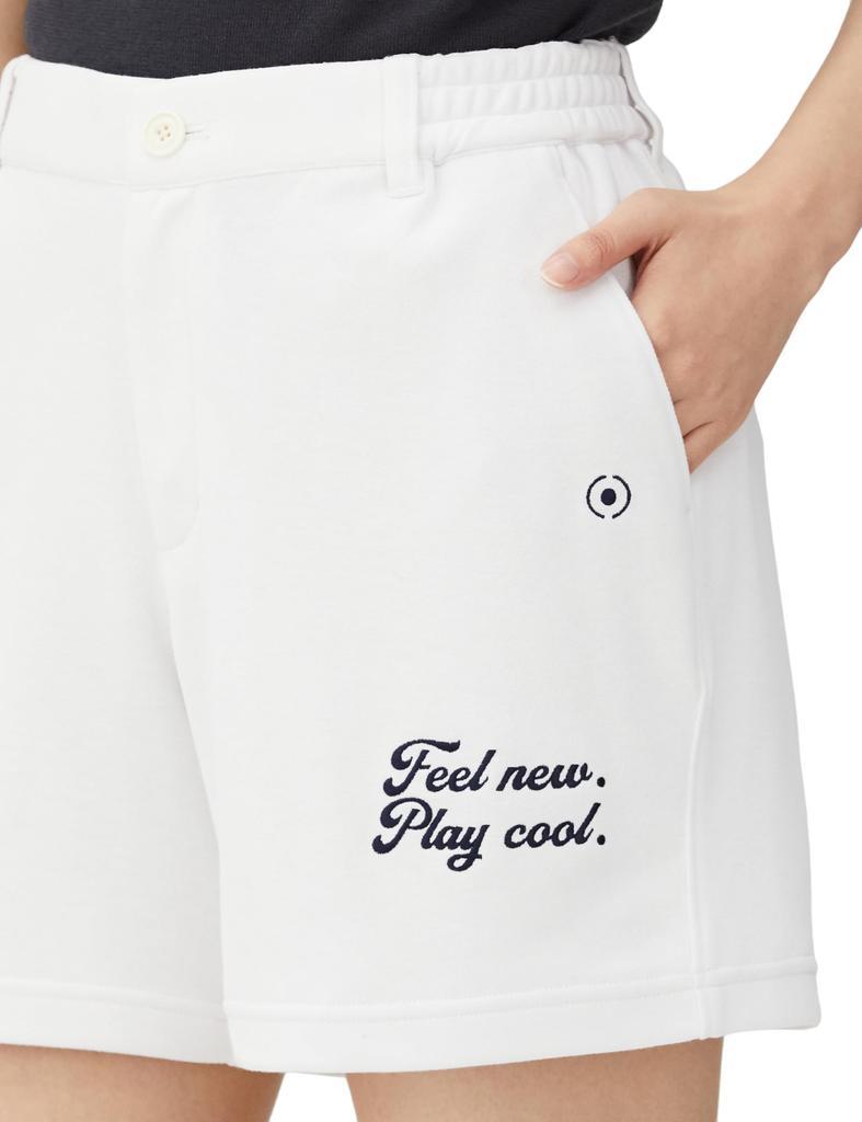 Spodenki UV Golf SS [Pin Apparel] Damskie (DRYMIX Pochłaniający pot, Szybkoschnący, Ochrona) / / 622-4132204 030_Biały