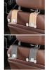 Suede Metal Car Seat Back Hook & Organizer