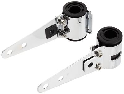 Kijima Motorrad-Scheinwerferhalterung, kundenspezifisch, lang, Stahl, beschichtet, 27–39 mm, 205–0271