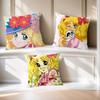 Soft Comfortable Candy Pillow Anime Caeroon Case for Cute Sofa Living Room Home Office Decor Protective Candy Sweet Covers