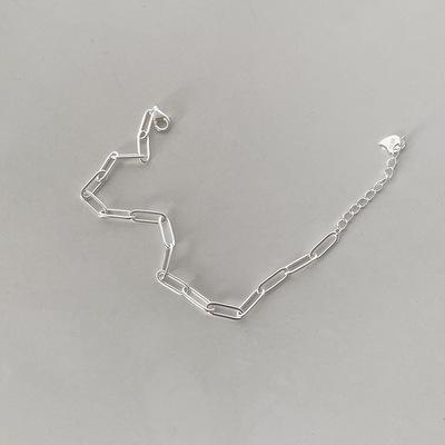 

PANJBJ 925 Sterling Silver Line Extremely fine Bracelet for Women Love Haert Bead Korean Ins Sweet Jewelry Gift Dropshipping