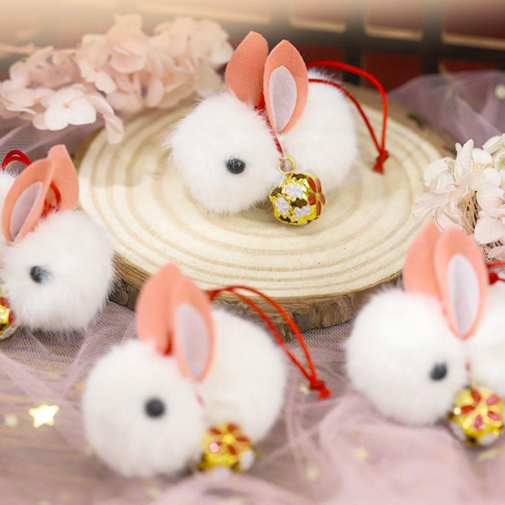 Mid-Autumn Mid-autumn Rabbit Plush Keychain Little Rabbit Plush Schoolbag Pendant  Lady Girls