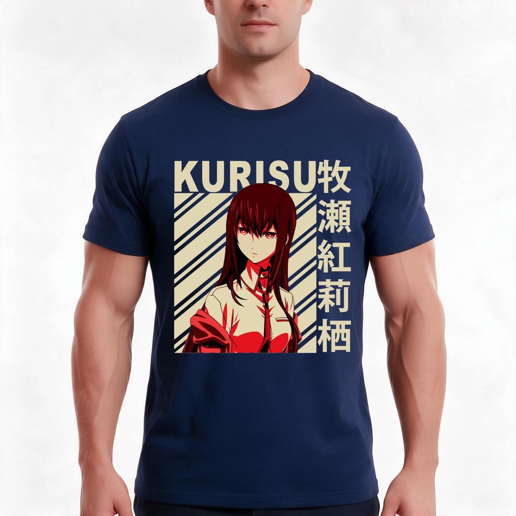 Unisexs My Favorite Kurisu Makise Vintage Art Gifts For Movie Fan Tshirt Summer Casual Cotton Tee Oversized Streetwear Tops