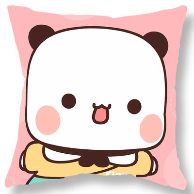 Federa Cuscino Stampa Orso Cartone Animato Anime Carino Regalo Copricuscino Divano Soggiorno Decorazione Stanza Casa Camera da Letto Kawaii