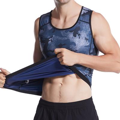 Herren Wärmeisolierender Pullover Schweißweste Sport Sauna Anzug Kompressionshemd Shapewear Trainings-Tanktops für Fitnessstudio Übungen