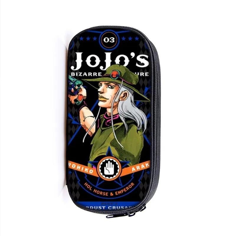 Anime Jojo Bizarre Adventure Piórnik Kujo Kira Yoshikage KILLER QUEEN Kosmetyczki Pudełko na przybory szkolne dla nastolatków Torby na artykuły papiernicze Prezent