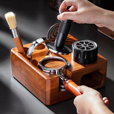 Coffee Tamping Station Portafialter Holder Coffee Portafilters Brush  Coffee Storage Tool Espresso Accessories Barista Tool