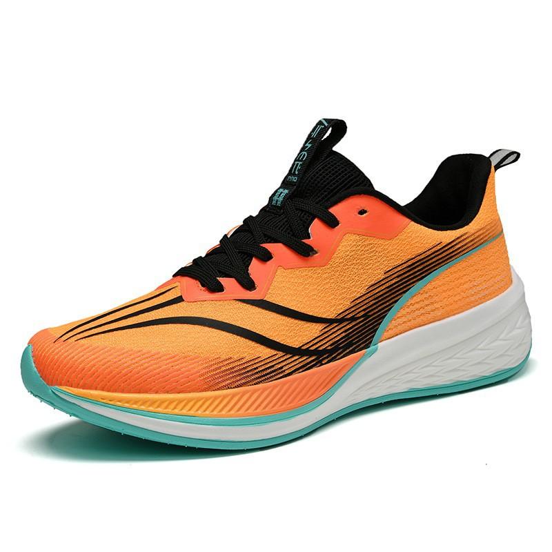 7PRO carbon board running shoes summer single net breathable men's and women's shock-absorbing soft-soled popcorn casual sports shoes