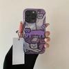 Perforated Vortex Shell IND Purple Fish Cat Phone Case For iPhone 17 16 15 14 13 12 11 Pro Max X 7 8 Plus Shockproof Clear Cover