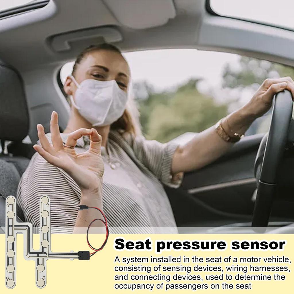 Car Seat Pressure Sensor Universal Safety Belt Warning Seated Type Occupied Alarm Pad Accessory for Bus Massage Chair Child Seat
