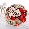 1pc Love Hearts Decor Automatic Folding Umbrella Durable Iron Frame,All Seasons Home Travel Outdoor Multifunctional Umbrella Yy251115062