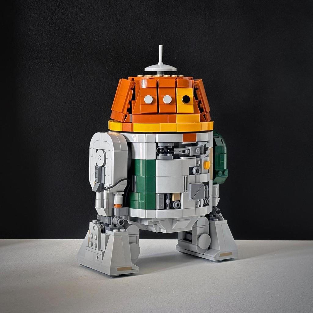 Chopper Roboter Set Raum Baustein Ziegel Junge