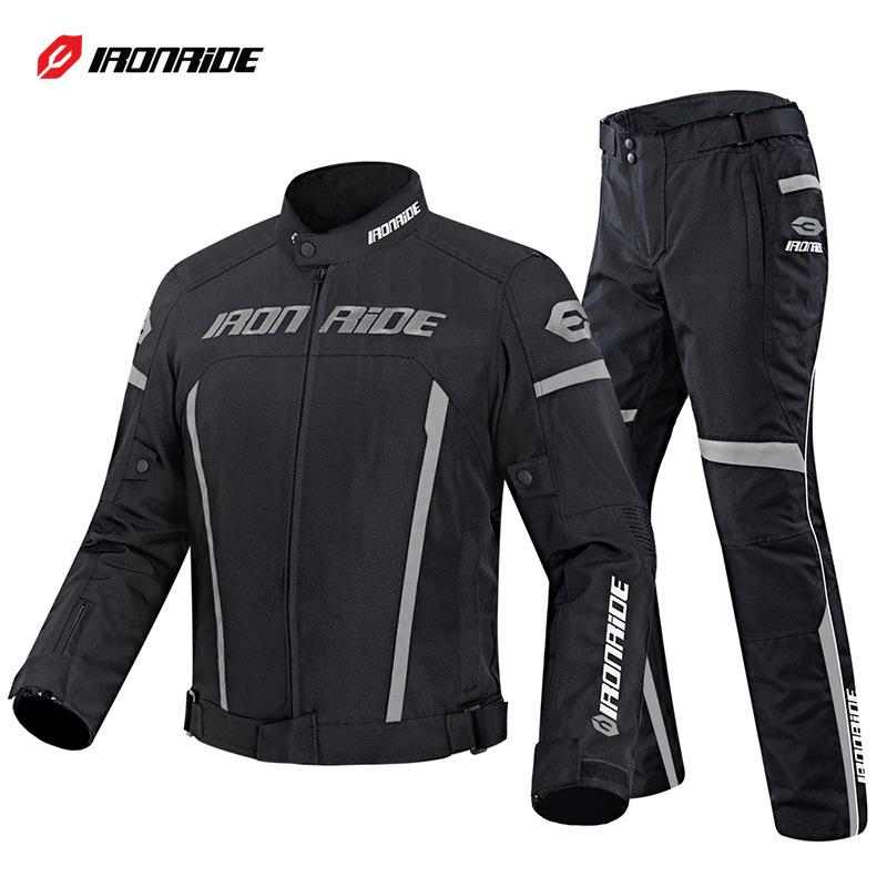 Pánský prodyšný, oděruvzdorný motocyklový jezdecký oblek - Proti pádu, pro čtyři roční období.