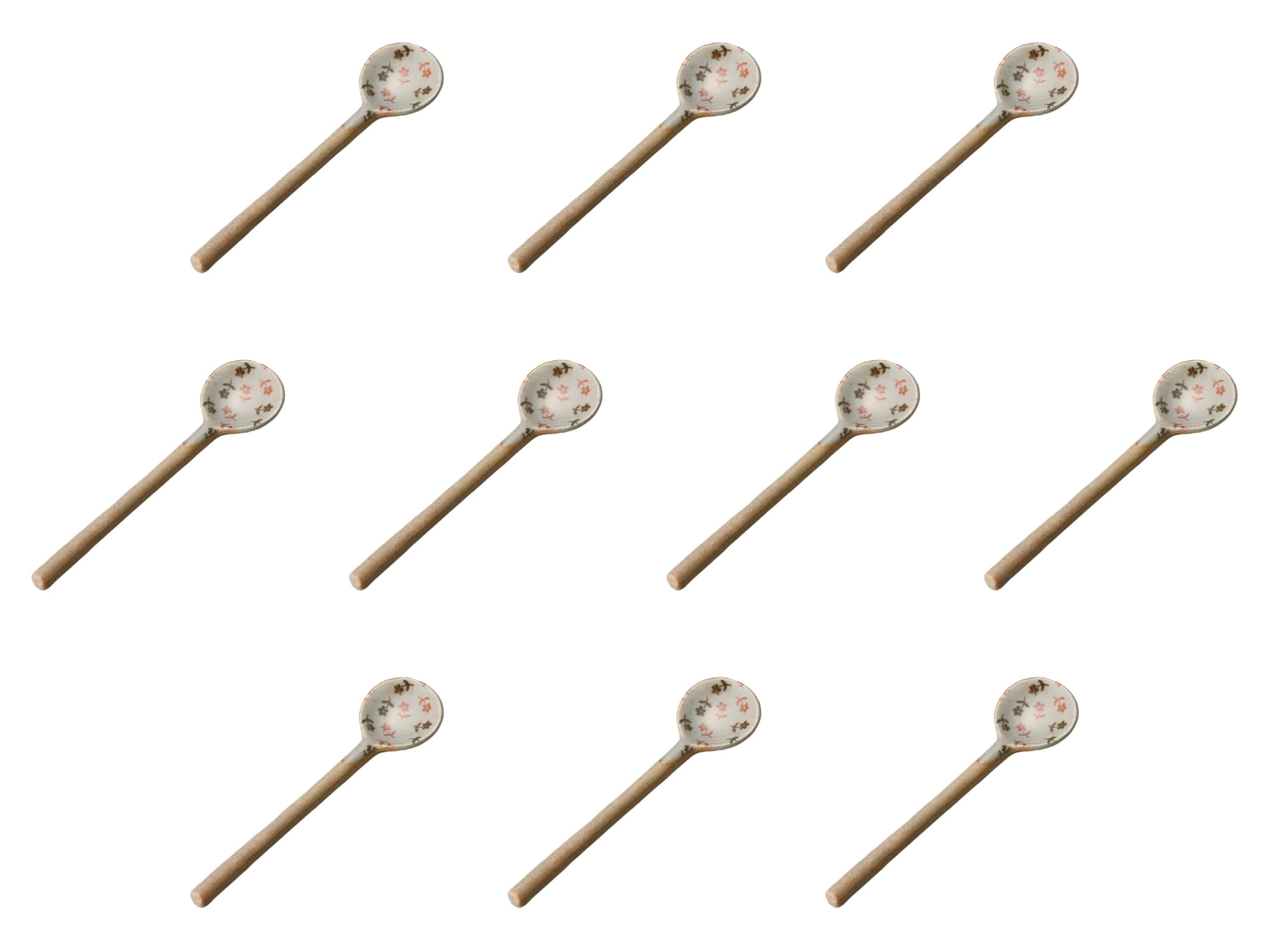 

Set of 10 Hanamai Pink Spoons x Ceramic Spoons by Setomonohonpo [11.2 2.6 cm] (Earthenware) розовый