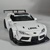 uwhpc2 1:22 Toyota Supra Alloy Diecast Racing Car Model Simulation Sound And Light Toy Desktop Ornaments Holiday Present For Childrens