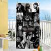 2pac Customize Text Beach Towel Soft Durable Quick-Dry Ideal for Travel Outdoor Swim Pool Yoga Surf Camping Hiking Gym Gift Holiday