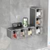 Wall Mount Spice Rack Organizer Sugar Bowl Salt Shaker Seasoning Container Kitchen Supplies Storage Set Spice Boxes storage