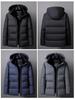 Men's 2025 Winter Goose Down Puffer Jacket - Casual Loose Fit, Cold Protection, Plus Size, Dad's Style