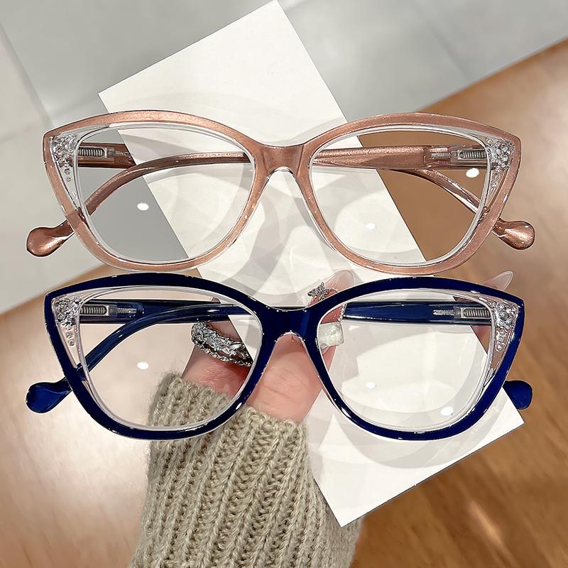 New trendy and fashionable reading glasses, cat-eye, cross-border reading glasses for women from Europe and America