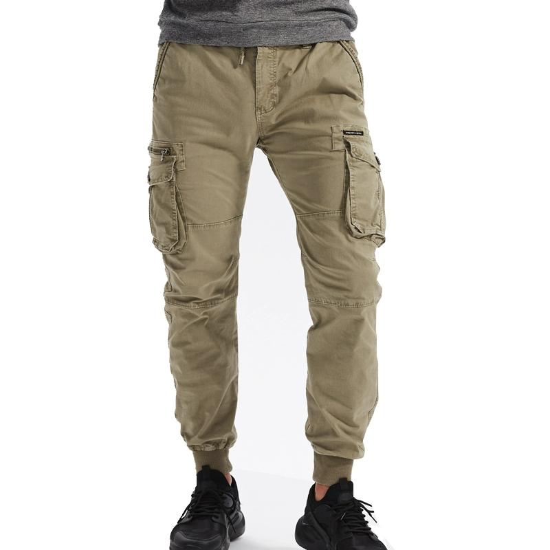 2025 Herbst Herren Cargohose Herren Baumwolle Sweatpants Mode Herren Jogger Sport Lange Hose Mann Baggy Taschen Hose